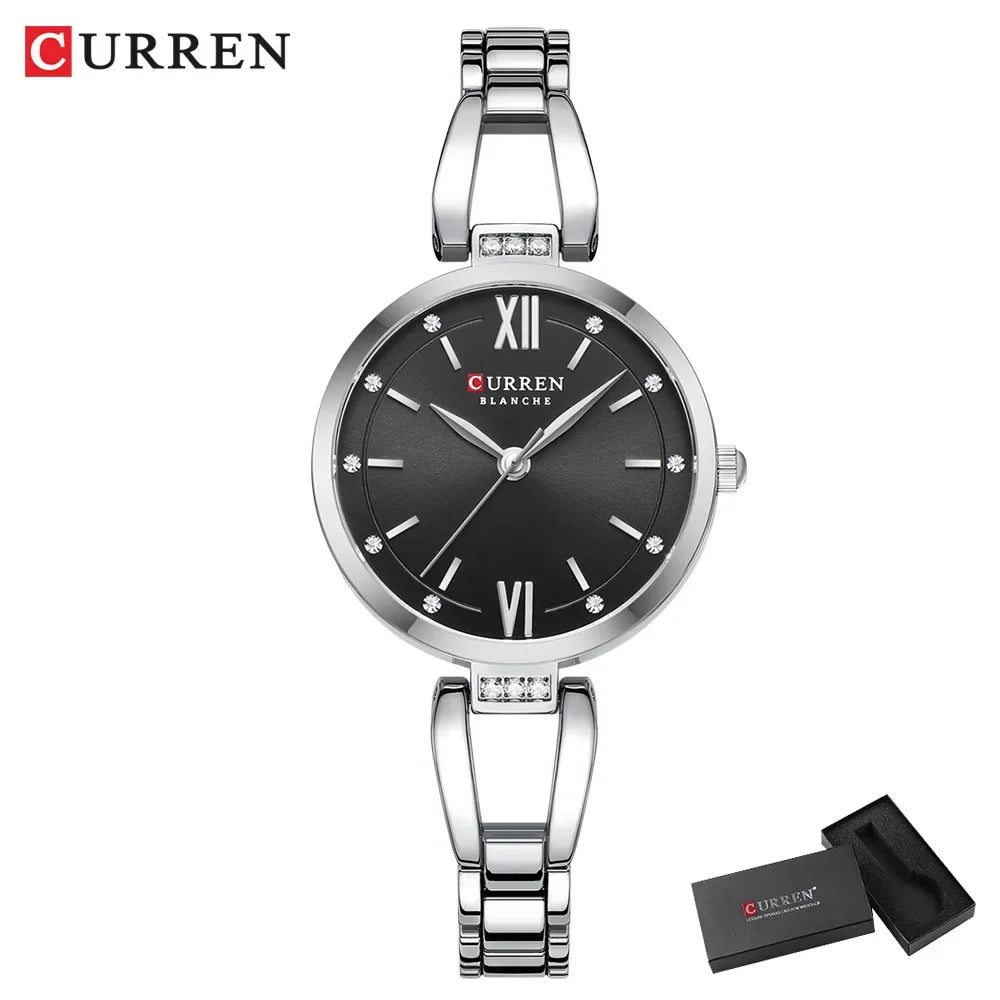 Luxury Diamond Quartz Watch – Timeless Elegance