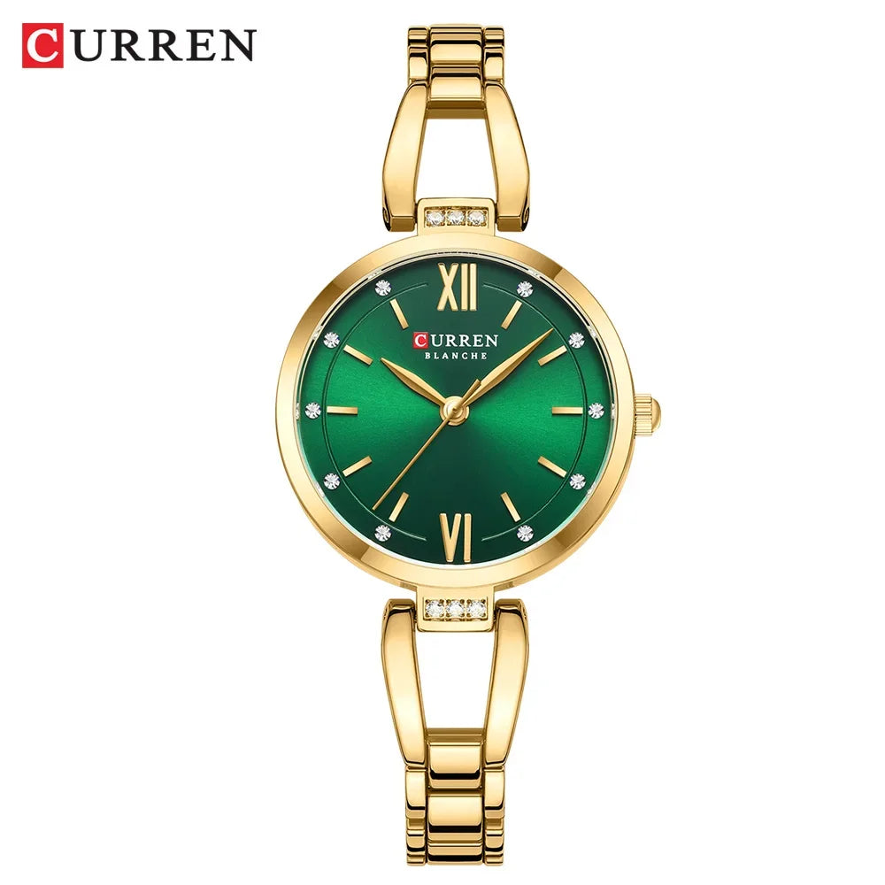 Luxury Diamond Quartz Watch – Timeless Elegance