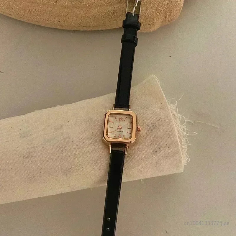 MOONBIFFY Small Square Leather Watch – 2025 Collection