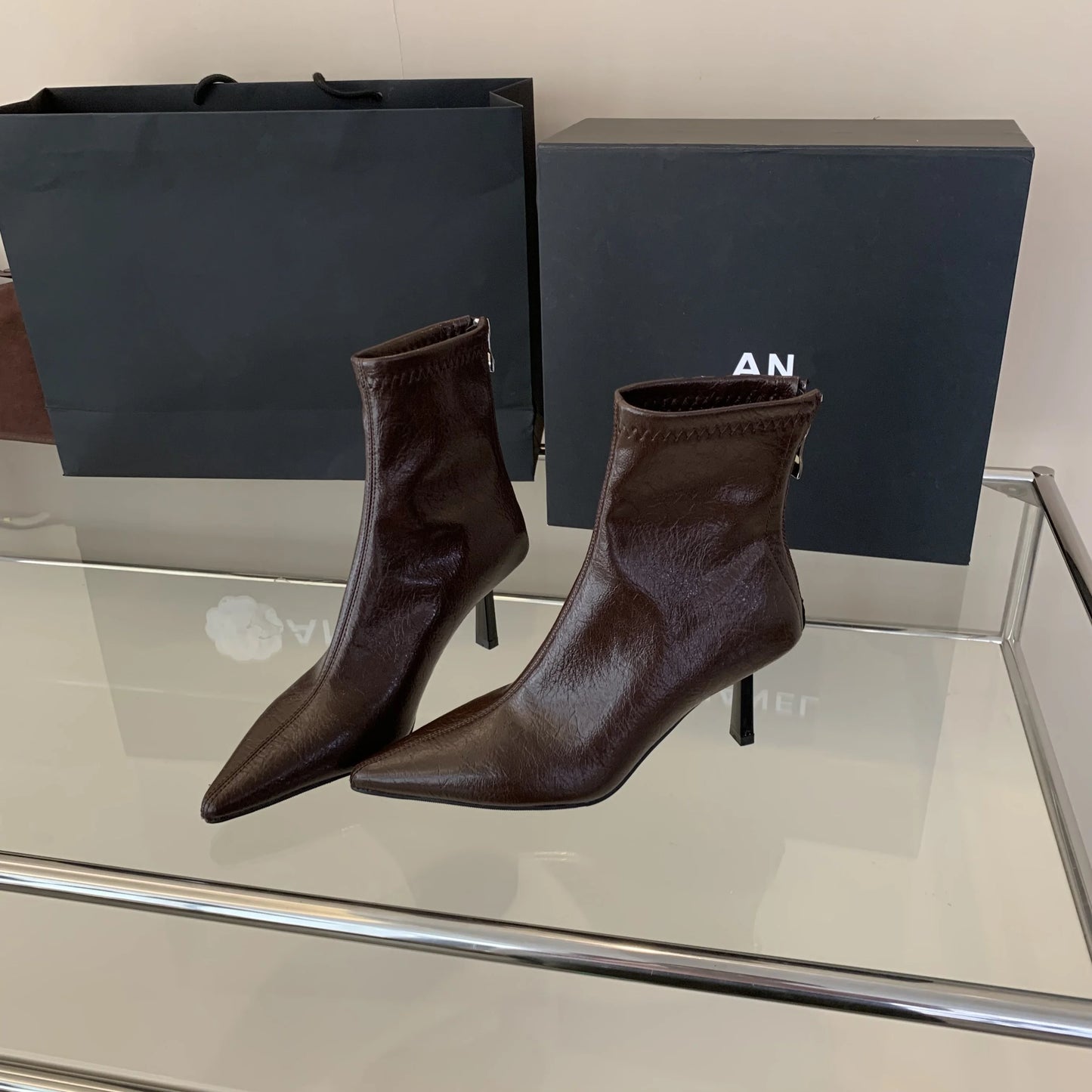 Pointed Toe High Heel Ankle Boots – Winter 2025