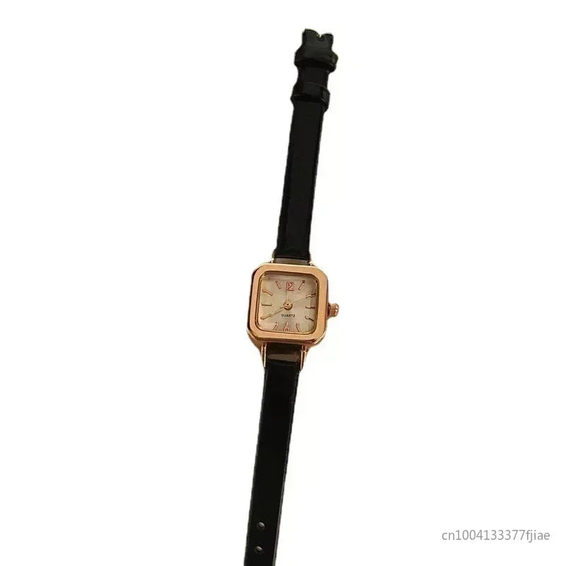 MOONBIFFY Small Square Leather Watch – 2025 Collection