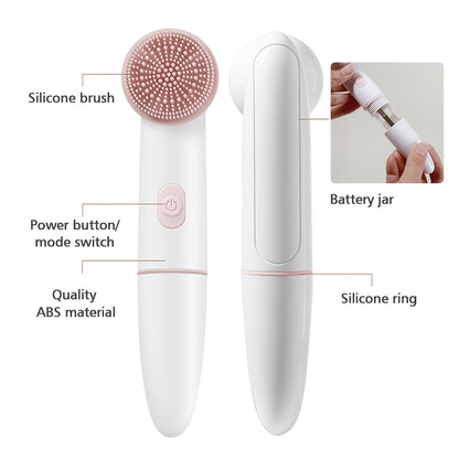 2-in-1 Electric Face Cleansing Brush with Massage