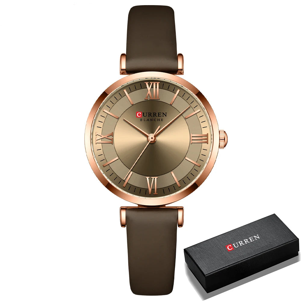 Elyse Quartz Leather Watch