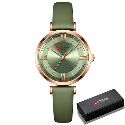 Elyse Quartz Leather Watch