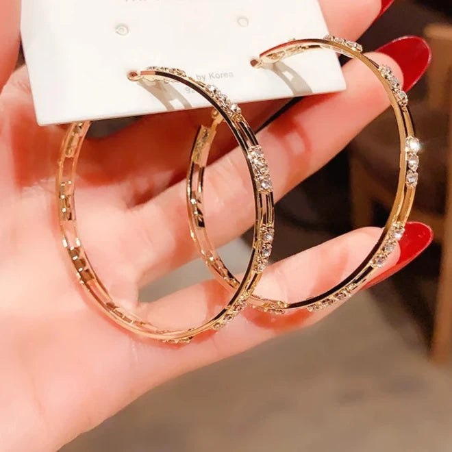 Round Hoop Earrings