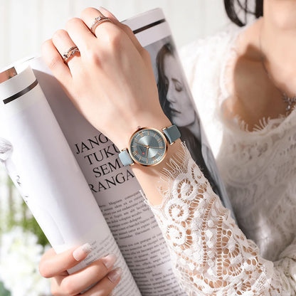 Elyse Quartz Leather Watch