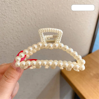 Geometric Pearl Hair Clip