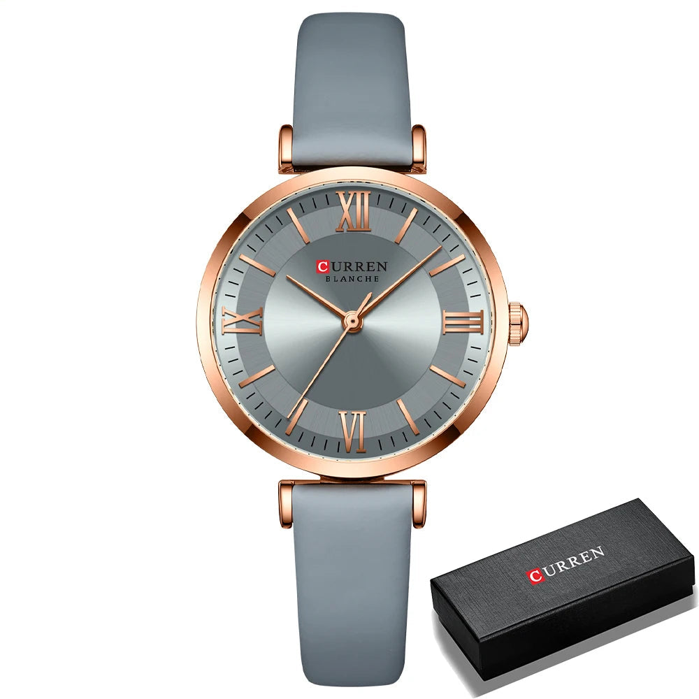 Elyse Quartz Leather Watch