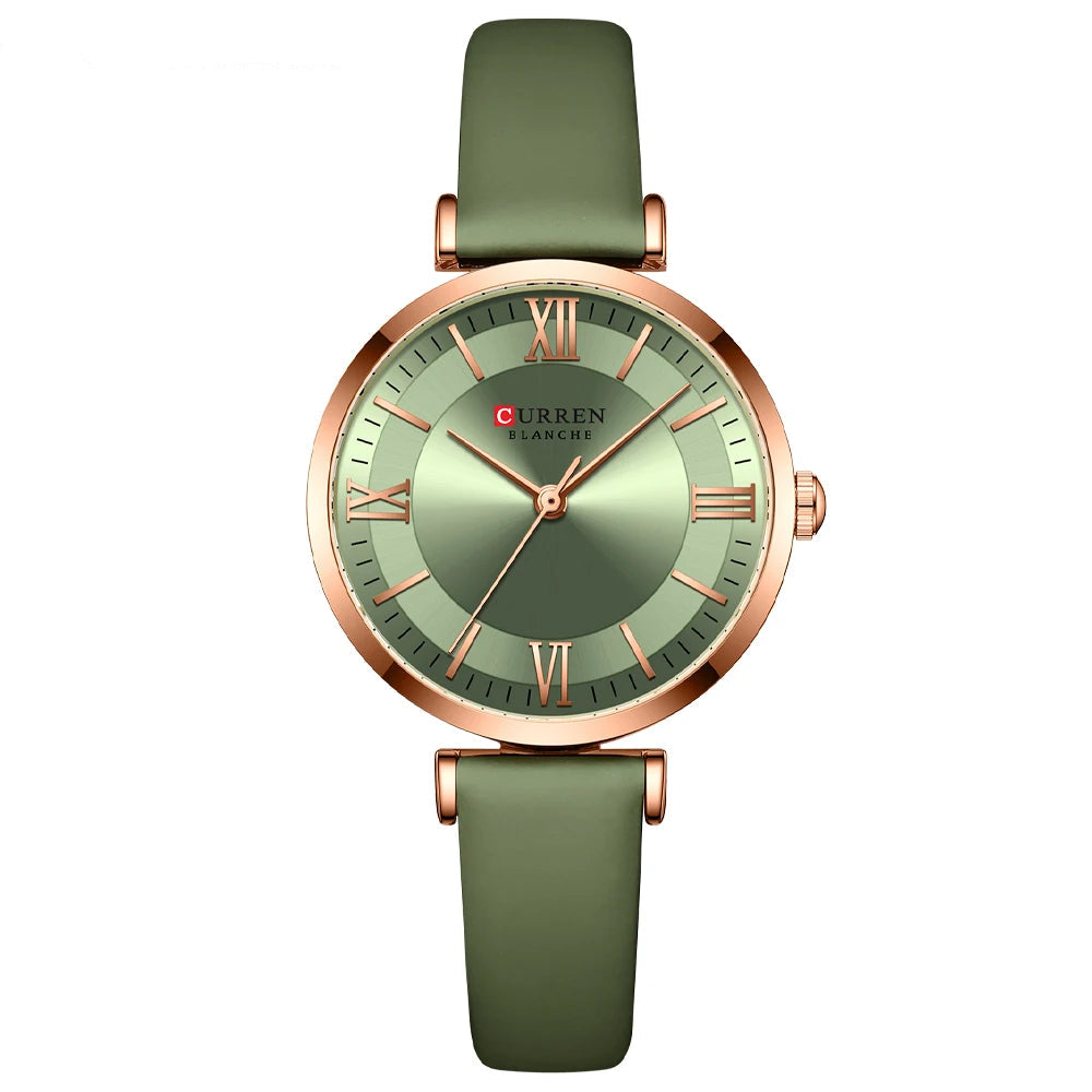 Elyse Quartz Leather Watch