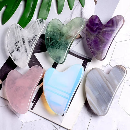 Rose Quartz Heart Shape Gua Sha Tool