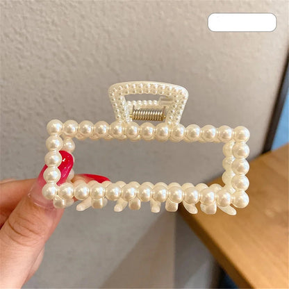 Geometric Pearl Hair Clip