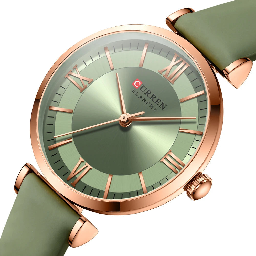 Elyse Quartz Leather Watch