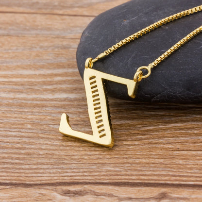 Gold Color A-Z Letters Necklace