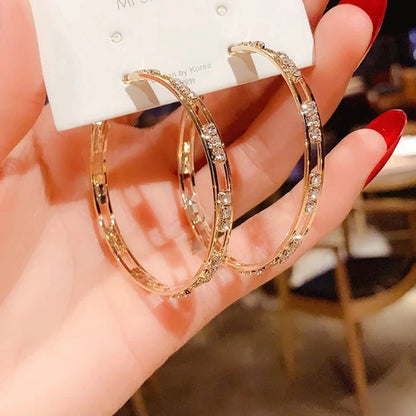 Round Hoop Earrings