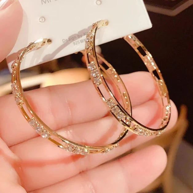 Round Hoop Earrings