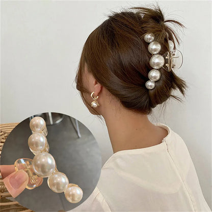 Geometric Pearl Hair Clip