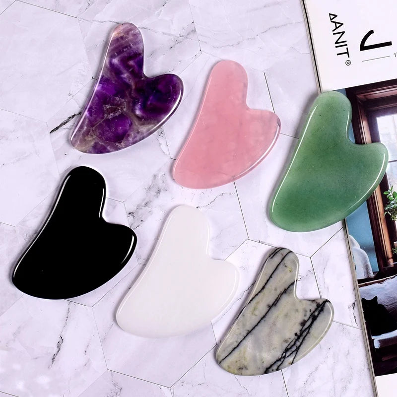 Rose Quartz Heart Shape Gua Sha Tool