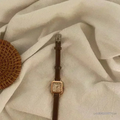 MOONBIFFY Small Square Leather Watch – 2025 Collection