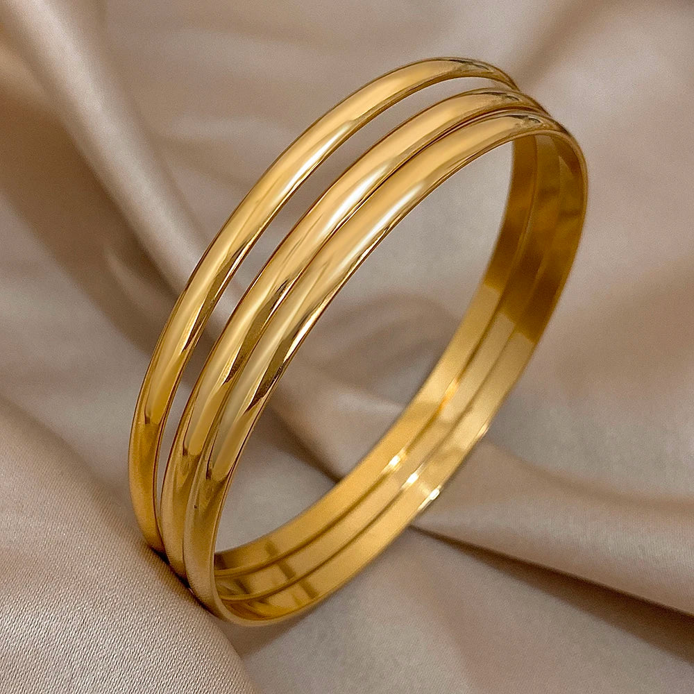 Golden Glow Trio Bangles