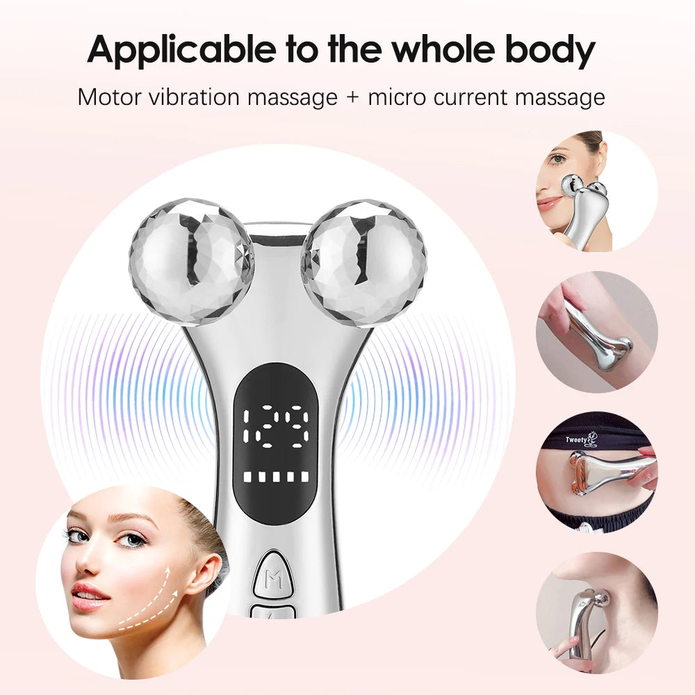 Electric Facial Microcurrent Beauty Instrument with LED Display