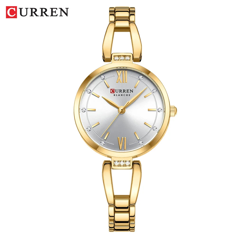 Luxury Diamond Quartz Watch – Timeless Elegance