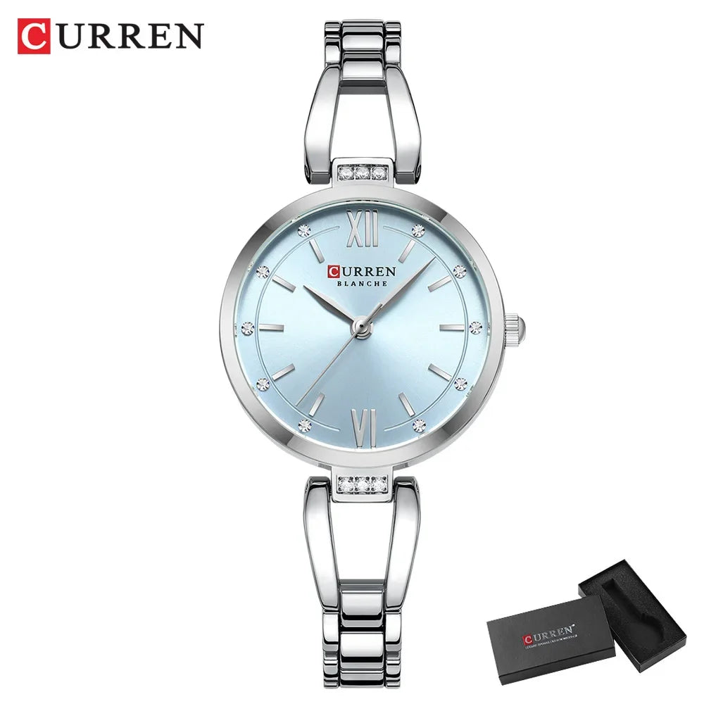 Luxury Diamond Quartz Watch – Timeless Elegance