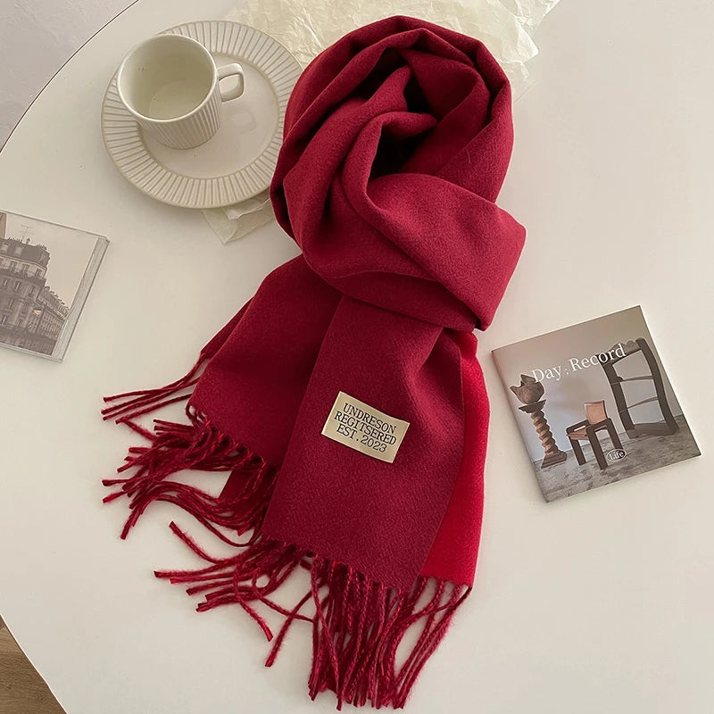 Luxe Double Cashmere Pashmina Scarf