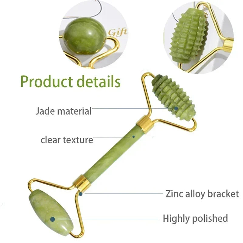 Natural Jade Roller Face Gua Sha