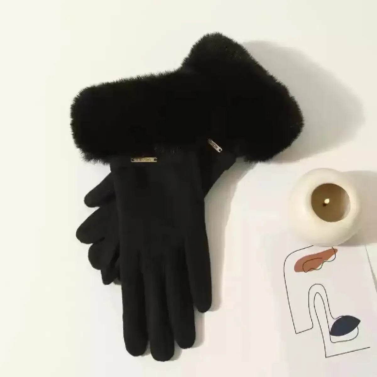 Velvet Touch Screen Winter Gloves – Winter 2025