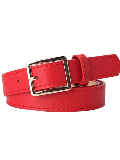 Fashion Gold Square Buckle Waist Belt