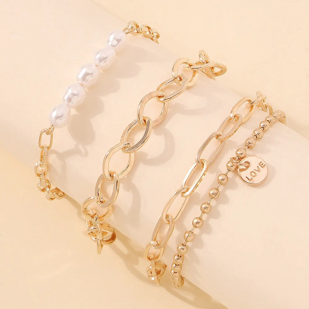 Vintage Boho Pearl Bracelet