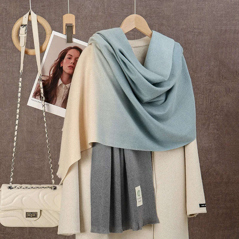 Ombre Tassel Winter Scarf – 2025 Collection