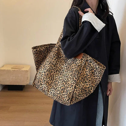 Leopard Print Fashion Shopper Bag