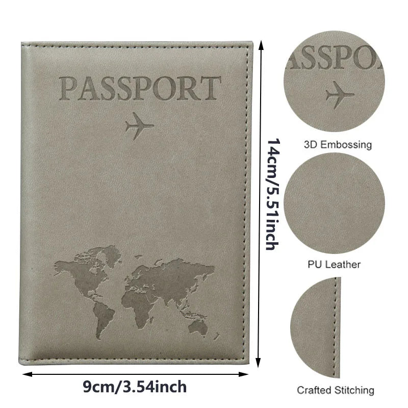 Lover World Map Passport Cover