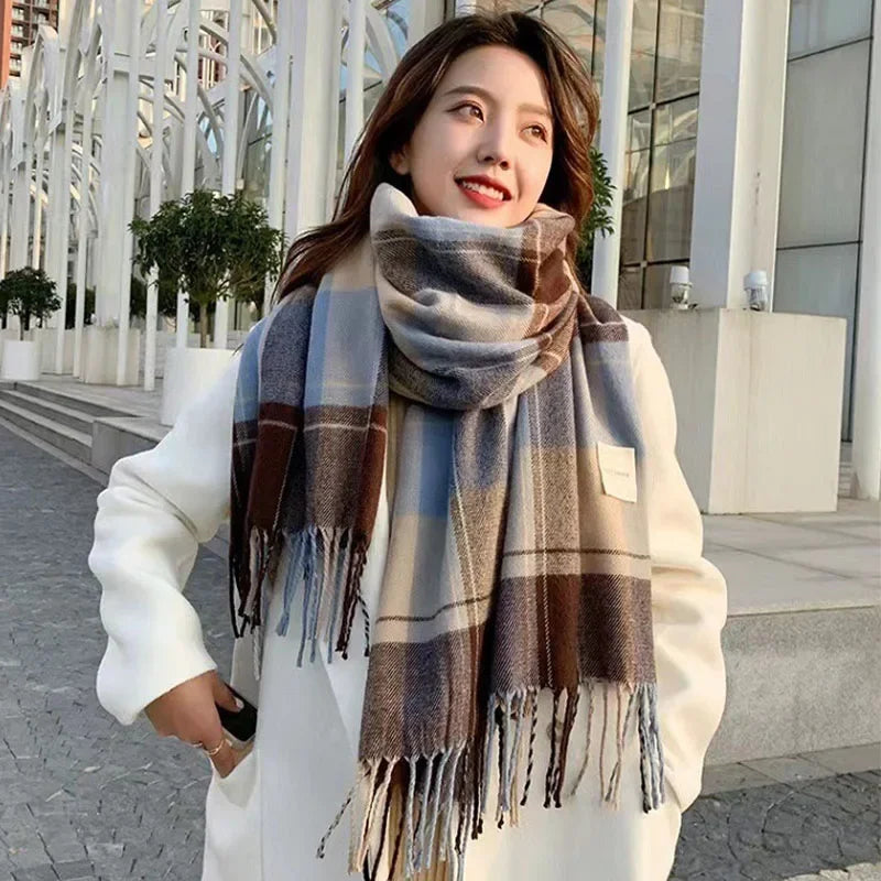 Cozy Checkered Winter Scarf – Winter 2025