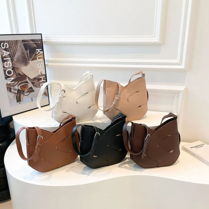 Light Luxury Woven Kink Shoulder Bag – 2025 Collection