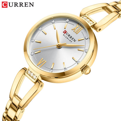 Luxury Diamond Quartz Watch – Timeless Elegance