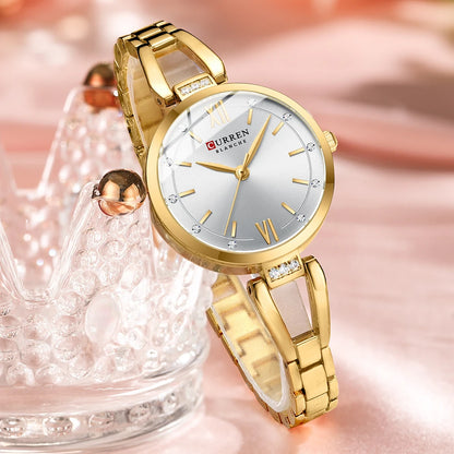 Luxury Diamond Quartz Watch – Timeless Elegance