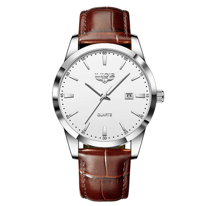 LIGE Luxury Sport Leather Watch – 2025 Collection
