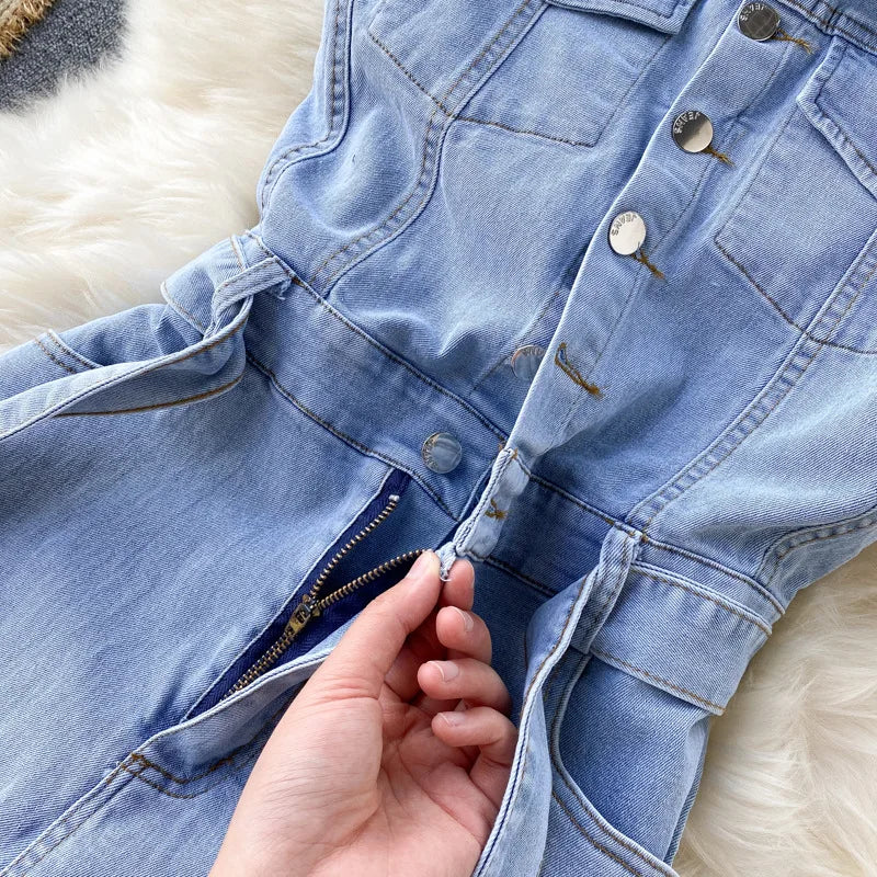 Claire Denim Jumpsuit