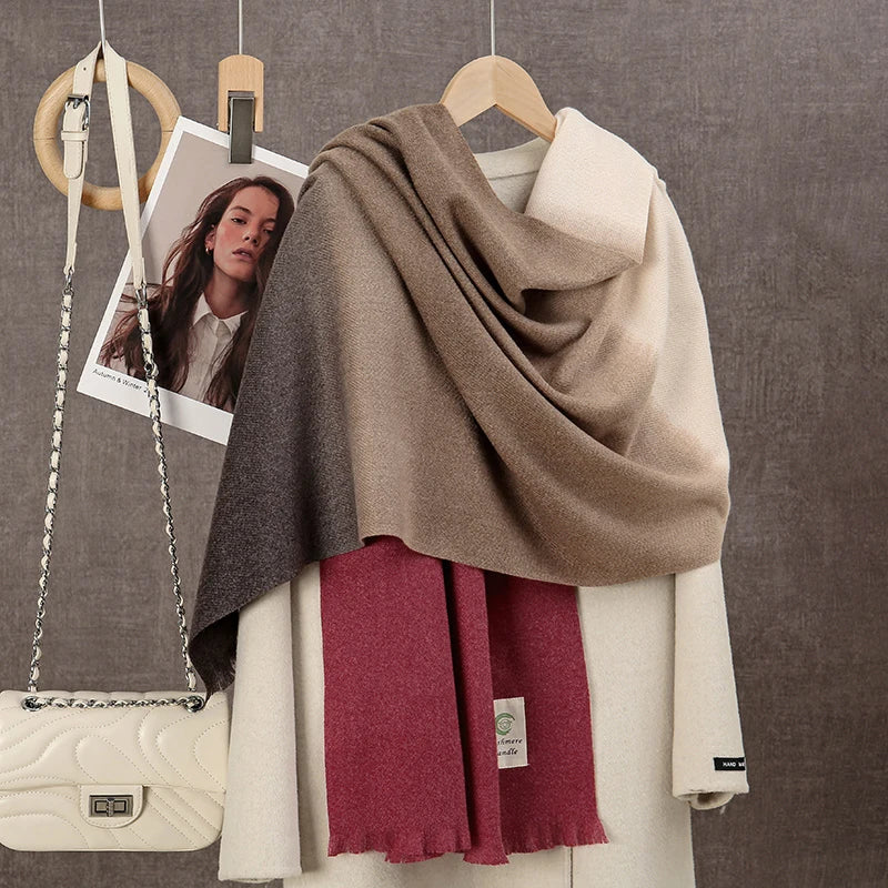 Ombre Tassel Winter Scarf – 2025 Collection