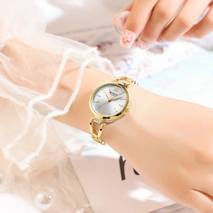 Luxury Diamond Quartz Watch – Timeless Elegance