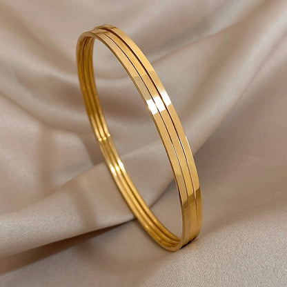 Golden Glow Trio Bangles