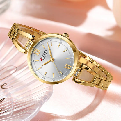 Luxury Diamond Quartz Watch – Timeless Elegance