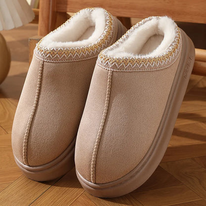 Fluffy Platform Winter Slippers – 2024/2025 Collection
