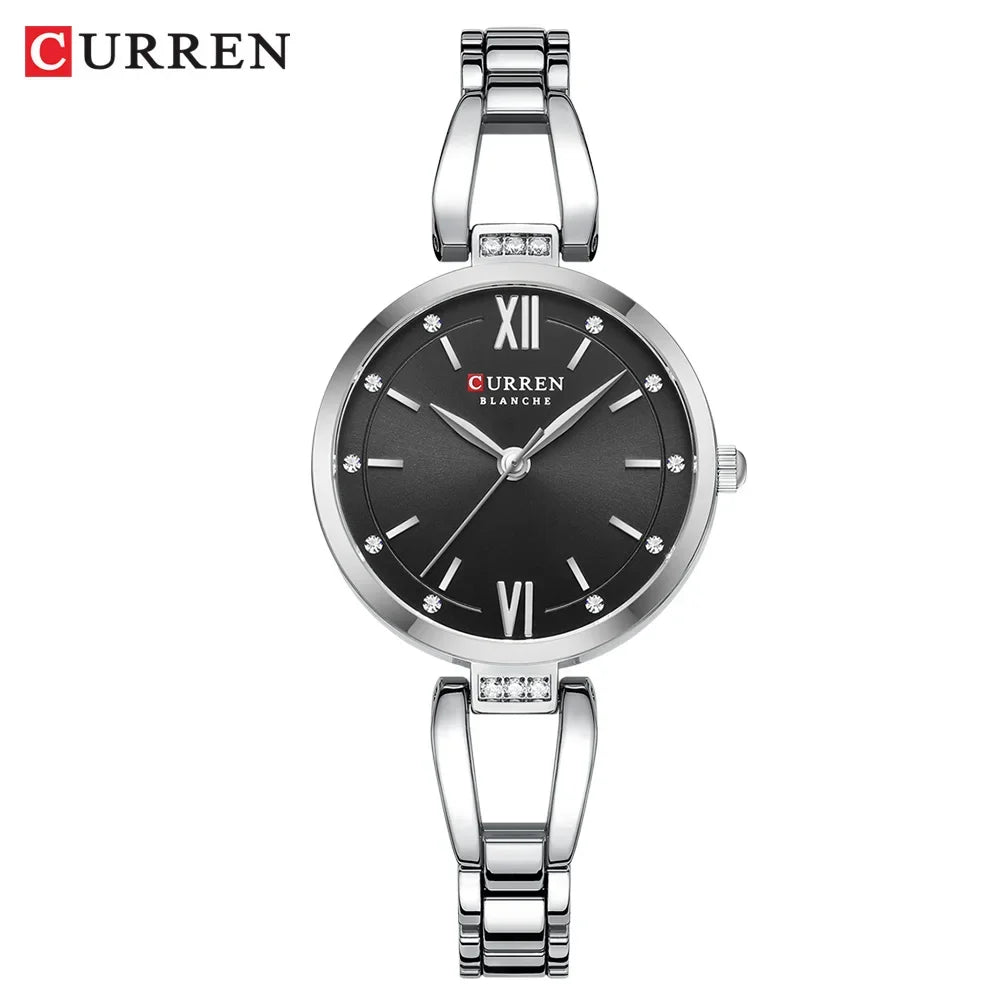 Luxury Diamond Quartz Watch – Timeless Elegance