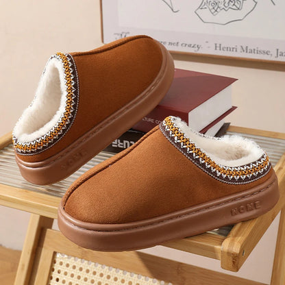 Fluffy Platform Winter Slippers – 2024/2025 Collection