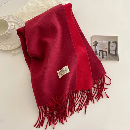 Luxe Double Cashmere Pashmina Scarf