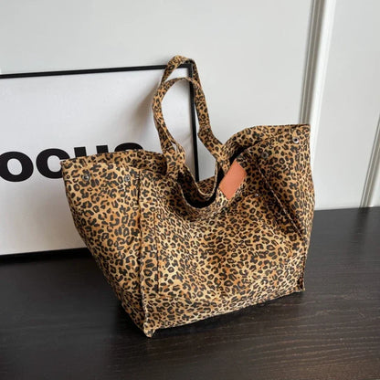 Leopard Print Fashion Shopper Bag