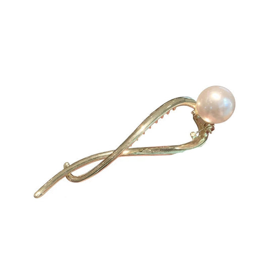 Metal Pearl Hair Clips